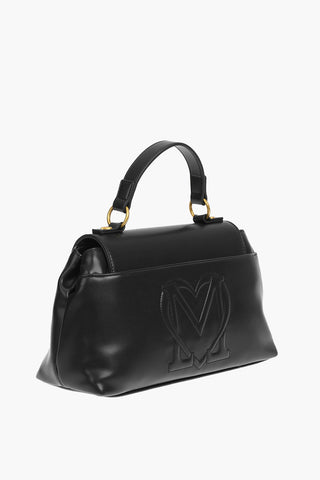 LOVE faux leather handbag with removable shoulder strap