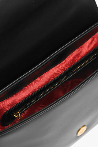 LOVE faux leather handbag with removable shoulder strap