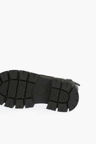 LOVE embossed logo TASSEL70 sandals with leather trimmings
