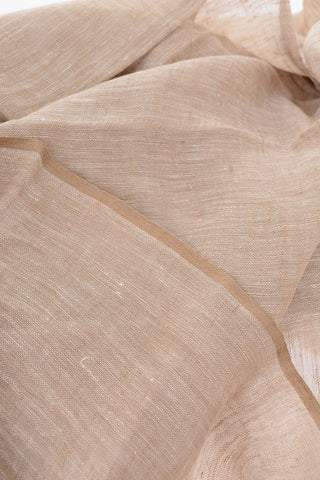 Foulard a tinta unita in lino
