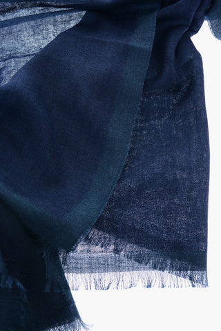 sciarpa bicolore in cashmere e seta