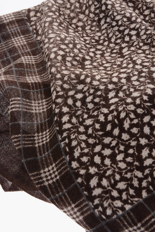 CC COLLECTION patterned wool scarf