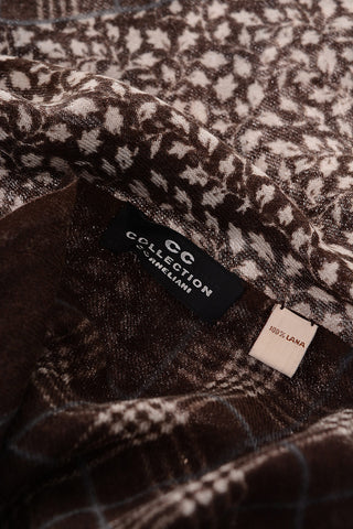 CC COLLECTION patterned wool scarf
