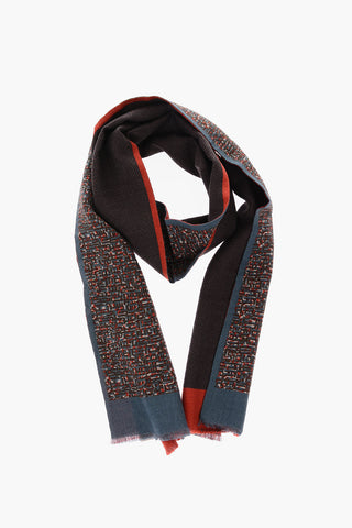 printed wool foulard