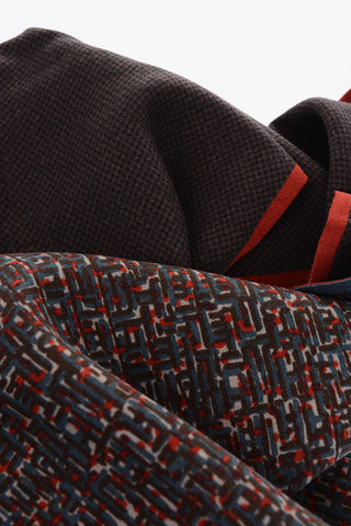 printed wool foulard