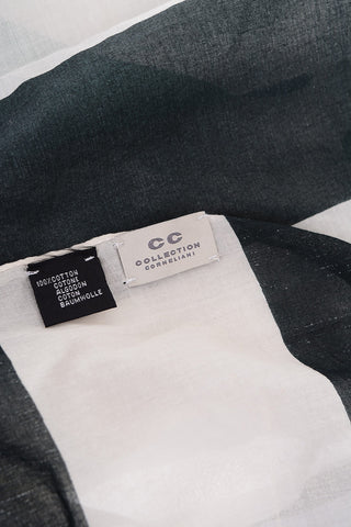 CC COLLECTION striped cotton foulard