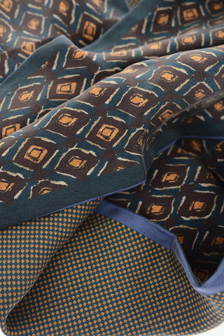 patterned silk foulard