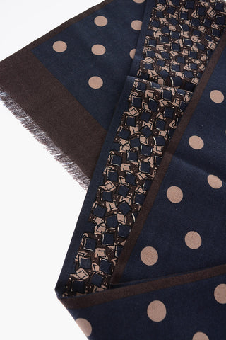 printed wool scarf