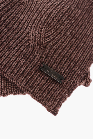 ID solid color wool scarf