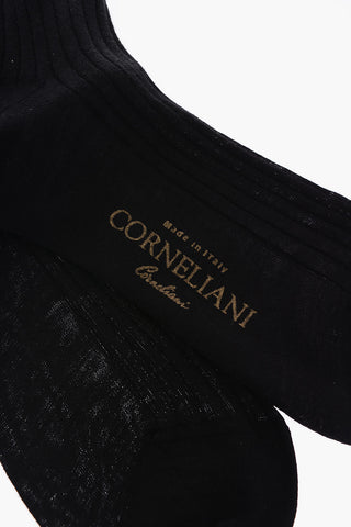 ribbed solid color long socks