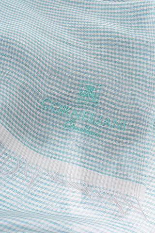 Mini checked Cotton and flax S.TROPEZ Foulard