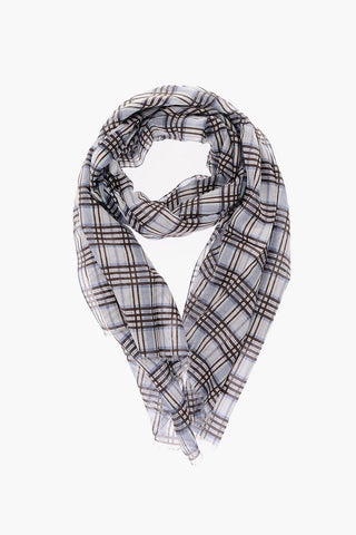 plaid checked foulard