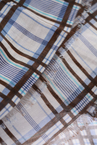 plaid checked foulard
