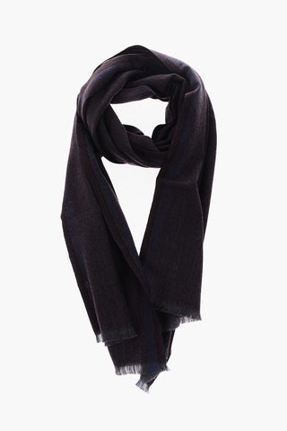 plain herringbone virgin wool scarf