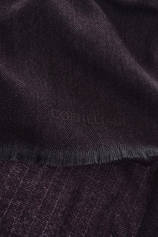 plain herringbone virgin wool scarf