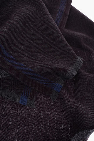 plain herringbone virgin wool scarf