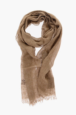 CC COLLECTION solid color flax foulard