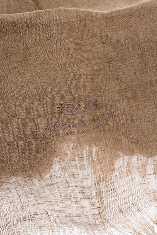 CC COLLECTION solid color flax foulard