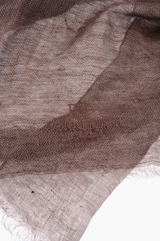 two-tone flax and cotton foulard