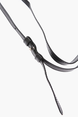leather kayholder with adjustable neck strap