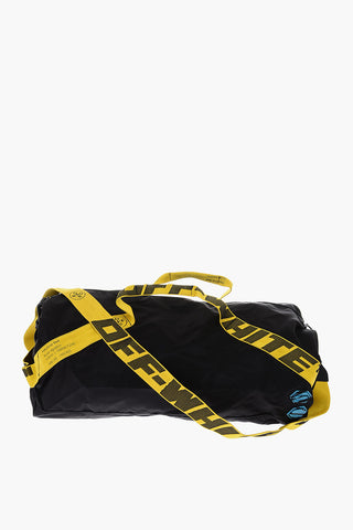 nylon duffle bag with removable shoulder strap