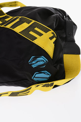 nylon duffle bag with removable shoulder strap