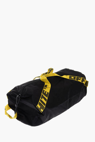 nylon duffle bag with removable shoulder strap