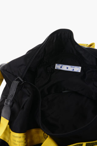 nylon duffle bag with removable shoulder strap