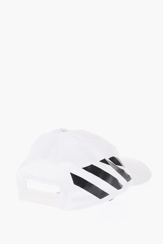 cappello baseball con motivo a strisce diagonali