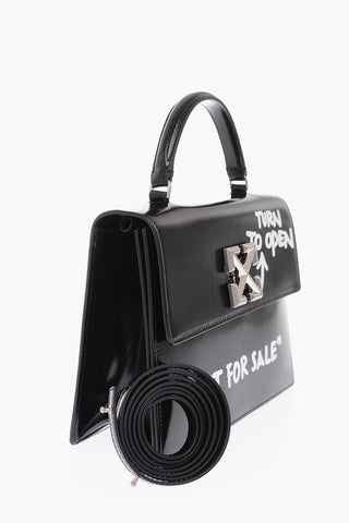 printed leather JITNEY 2.8 handbag with removable shoulder strap