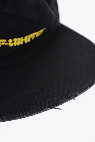 solid color cap with embroidery