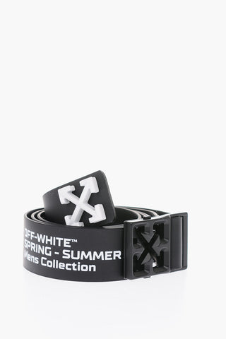40mm embrossed logo pvc OFF WAVY belt
