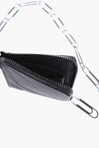 portacarte con catena zip