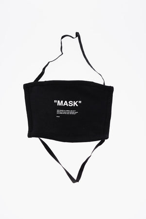 Maske in Uni QUOTE mit Print