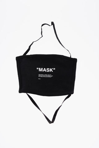 Maschera QUOTE a tinta unita con stampa