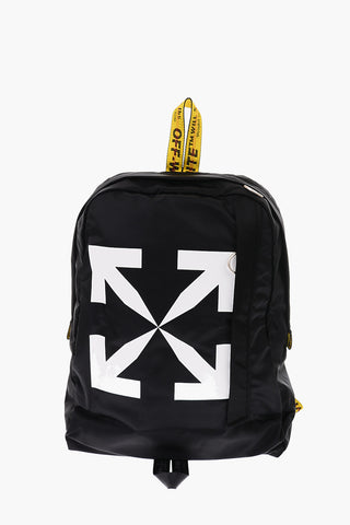 solid color backpack with contrasting details