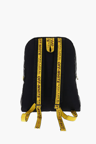 solid color backpack with contrasting details