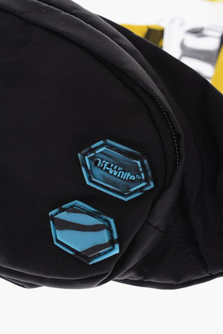 logoed shoulder strap nylon bum bag