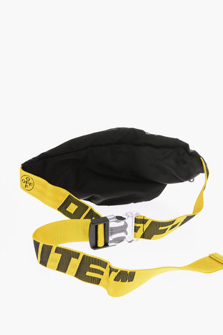 logoed shoulder strap nylon bum bag