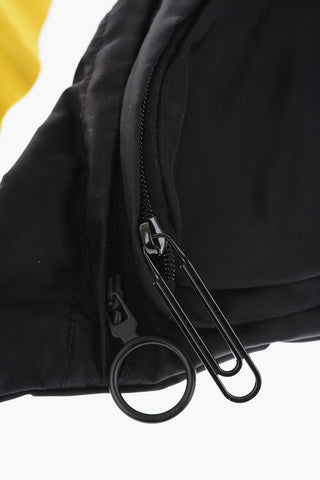 logoed shoulder strap nylon bum bag