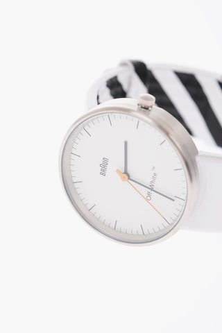 BRAUN leather strap analog watch 