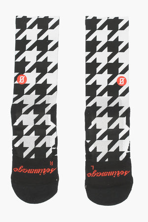 Two-Tone Houndstooth Socks