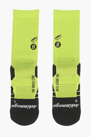 Two-Tone Socks BRICK CLUB with perforated detail