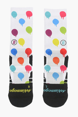 Socks PAINT DOTS with perforated details