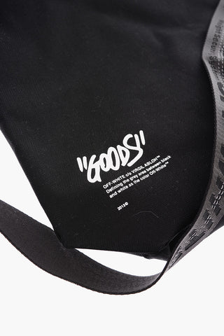 solid color QUOTE tote bag with contrasting print