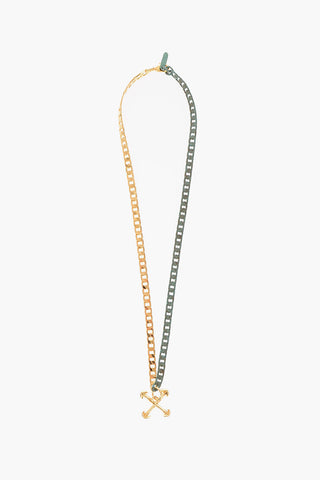 Collana a catena ARROW bicolore con pendente