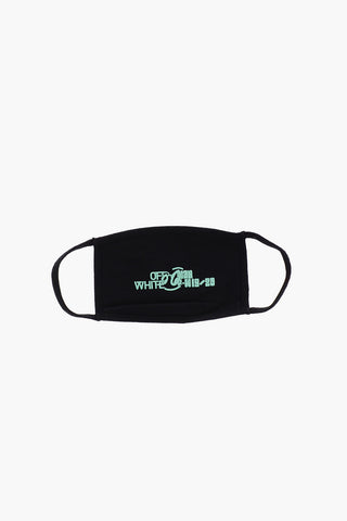 cotton face mask with print on the front