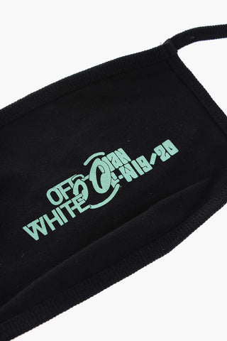 cotton face mask with print on the front