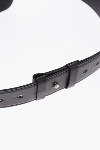 cut out details leather DIAG FORMAL bum bag