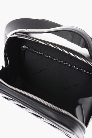 cut out details leather DIAG FORMAL bum bag